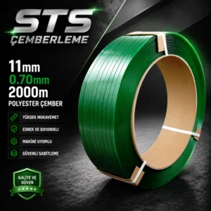 11mm 0.70mm 2000 metre Polyester Çember