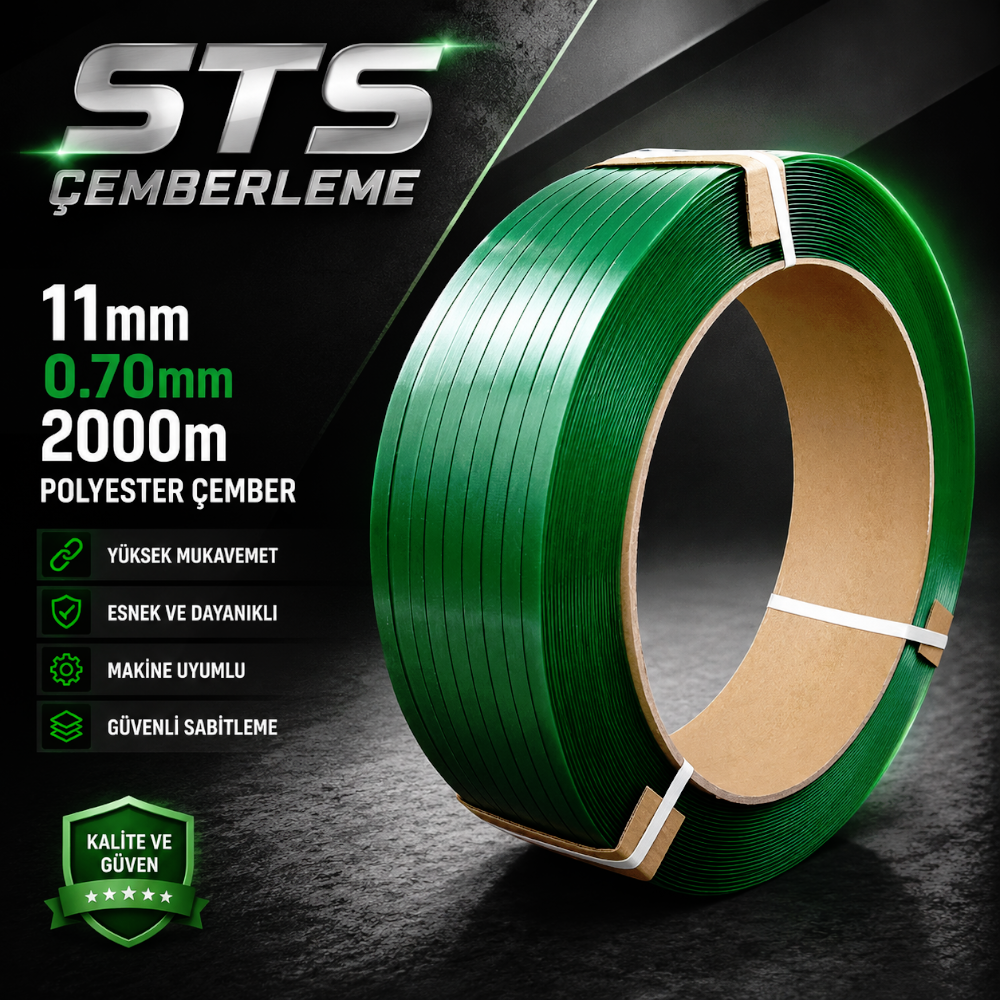 11mm 0.70mm 2000 metre Polyester Çember 11mm 0.70mm 2000 metre Polyester Çember