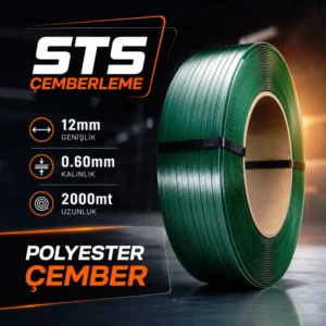 12mm 0.60mm 2000 metre Polyester Çember