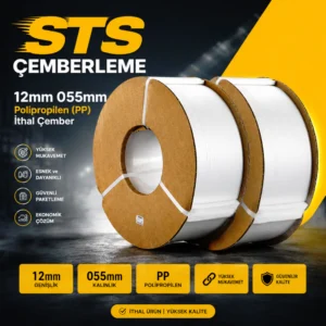 12mm 055mm Polipropilen PP İthal Çember