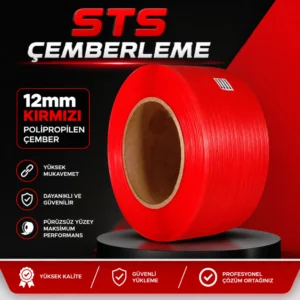 12mm Kırmızı Polipropilen Çember
