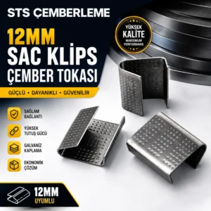 12mm Sac Klips Çember Tokası