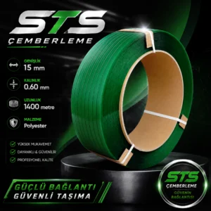 15mm 0.60mm 1400 metre Polyester Çember