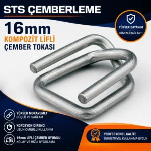 16mm Kompozit Lifli Çember Tokası