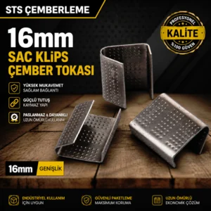 16mm Sac Klips Çember Tokası