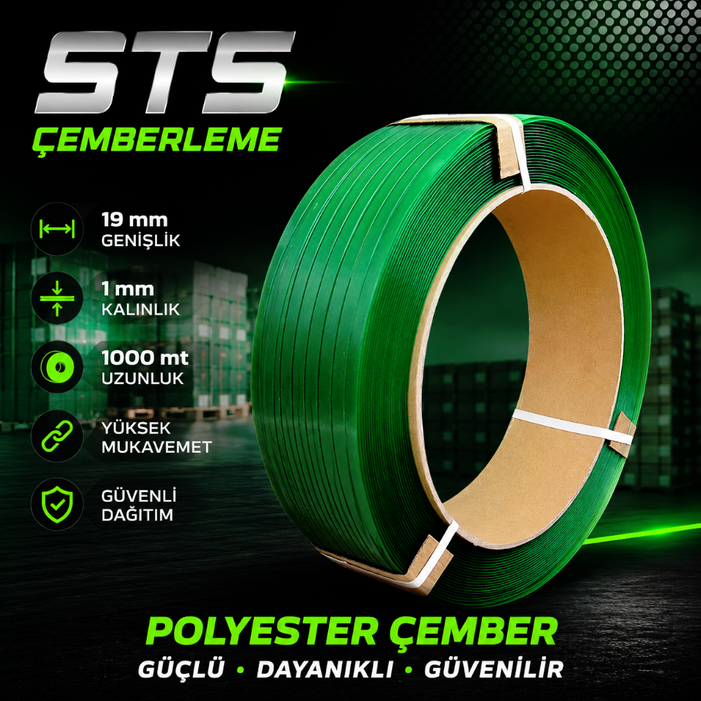 19mm 1mm 1000 metre Polyester Çember 19mm 1mm 1000 metre Polyester Çember