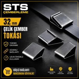 32mm Çelik Çember Tokası
