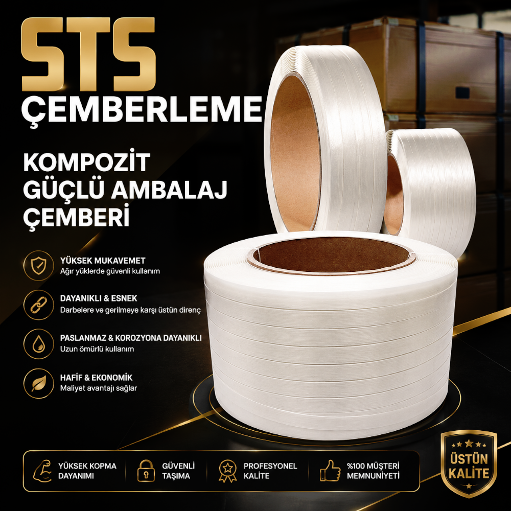 Kompozit Güçlü Ambalaj Çemberi Kompozit Güçlü Ambalaj Çemberi