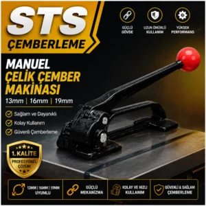 Manuel Çelik Çember Makinası 13mm 16mm 19mm