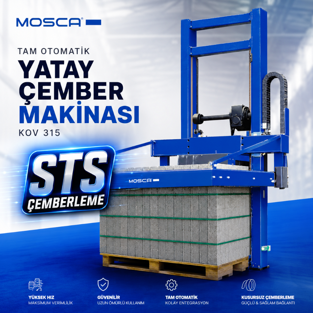 Mosca Tam Otomatik Yatay Çember Makinası KOV 315 Mosca Tam Otomatik Yatay Çember Makinası KOV 315