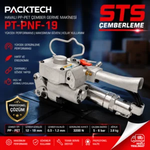 Packtech Havalı PP-PET Çember Germe Makinesi PT-PNF-19