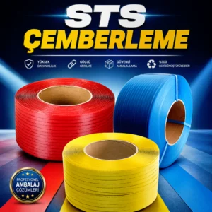 Renkli Plastik Şerit Makina Çemberi