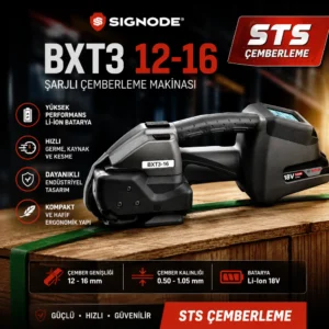 Signode BXT3 12-16 Şarjlı Çemberleme Makinası