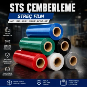 Streç Film (Mavi, Yeşil, Siyah, Kırmızı, Beyaz, Gri)