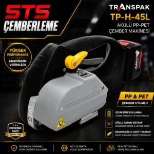 Transpak Akülü PP-PET Çember Makinesi TP-H-45L