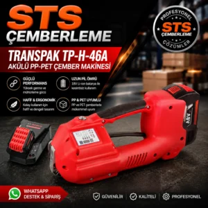 Transpak Akülü PP-PET Çember Makinesi TP-H-46A