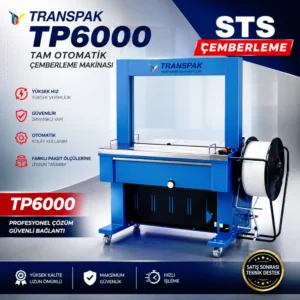 Transpak TP6000 Tam Otomatik Çemberleme Makinası