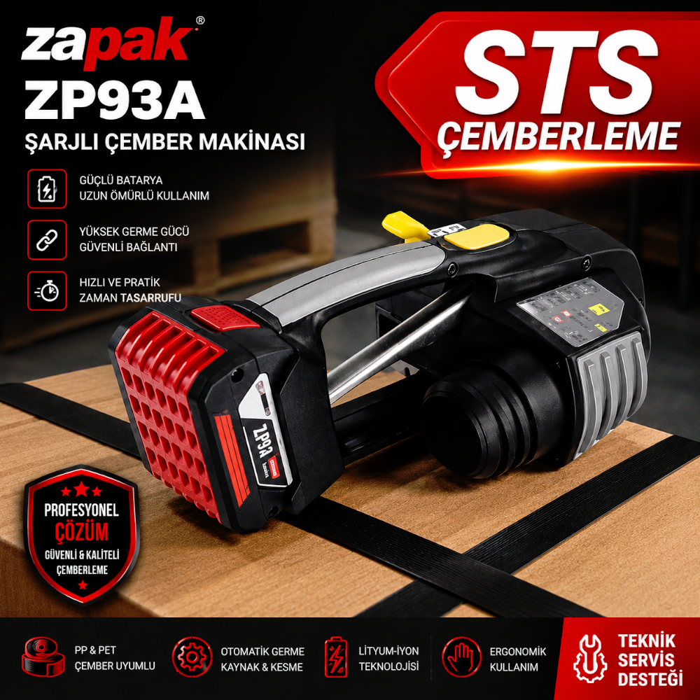 Zapak ZP93A Şarjlı Çember Makinası Zapak ZP93A Şarjlı Çember Makinası