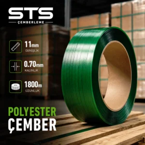 11mm 0.70mm 1800 metre Polyester Çember
