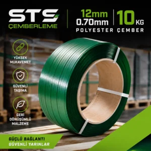12mm 0.70mm 10 kg Polyester Çember