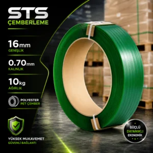 16mm 0.70mm 10 kg Polyester Çember