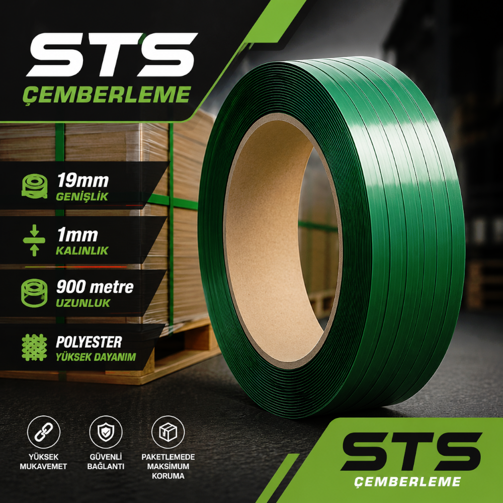 19mm 1mm 900 metre Polyester Çember 19mm 1mm 900 metre Polyester Çember