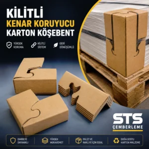 Kilitli Kenar Koruyucu Karton Köşebent